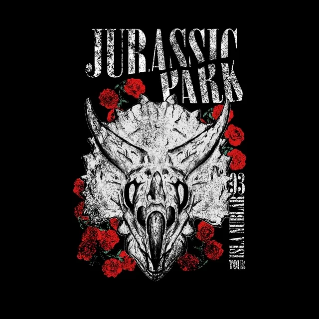 T-shirt Jurassic Park Isla Nublar 93 - Noir - Homme