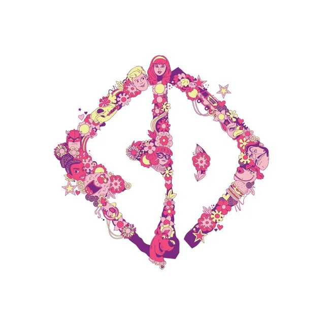 T-shirt Scooby-Doo Floral - Blanc - Homme