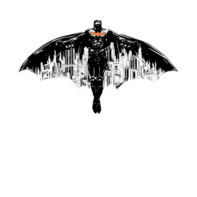 T-Shirt Batman Begins The City Belongs To Me Homme – Blanc