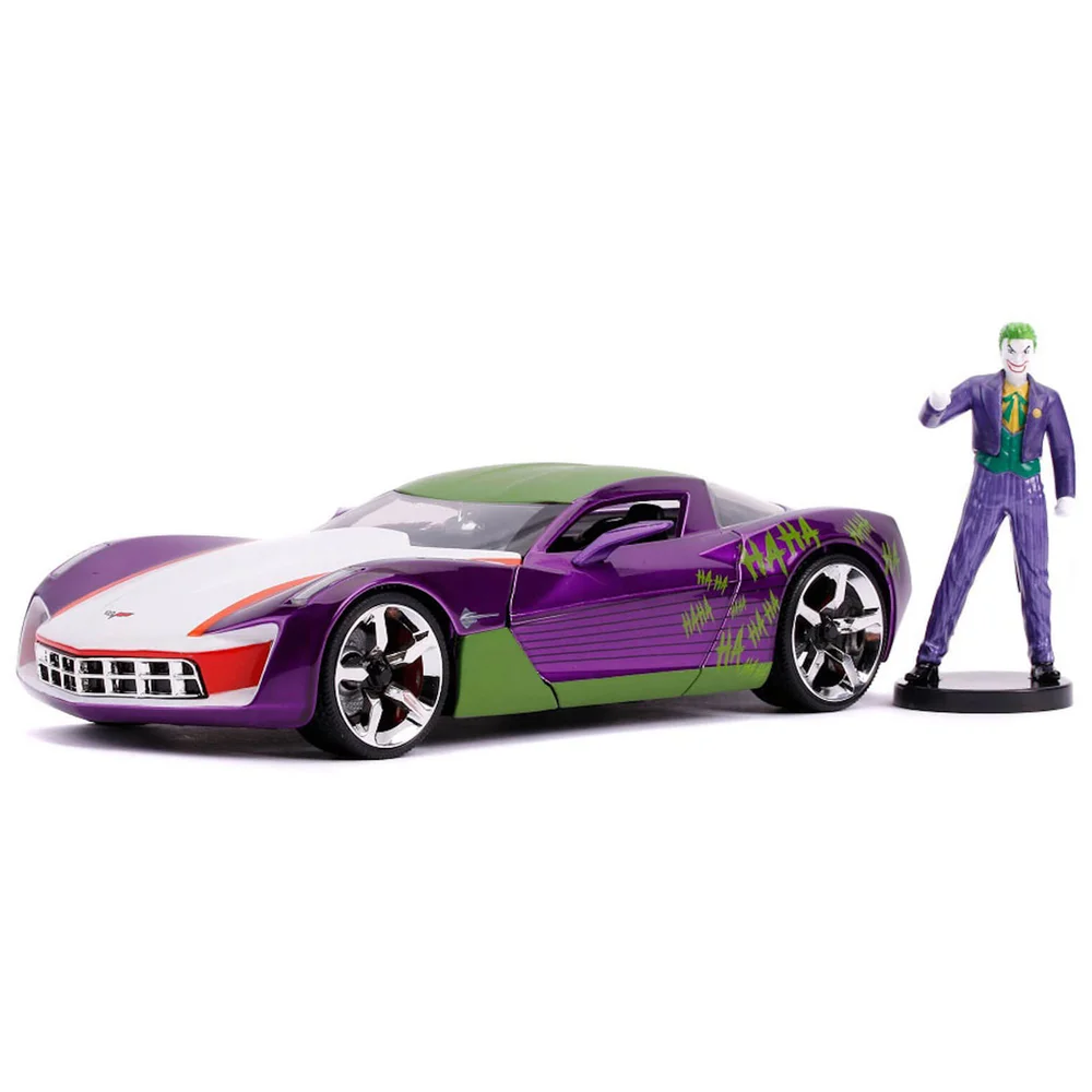 Jada Diecast échelle 1/24 Corvette Stingray Concept 2009 avec figurine du Joker Image 1