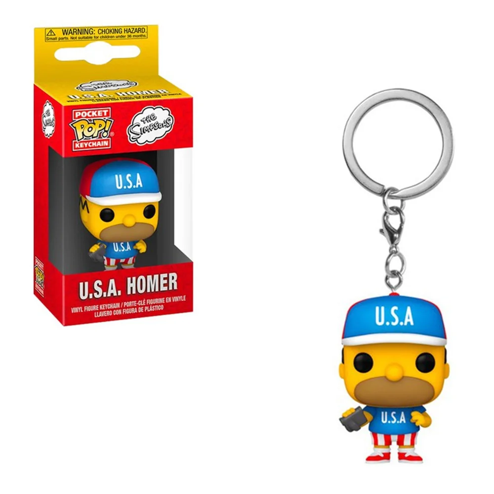 Les Simpsons USA Homer Pop ! Porte-clés Image 1