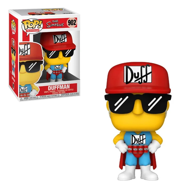 Les Simpsons Duffman Pop ! Figurine en Vinyle