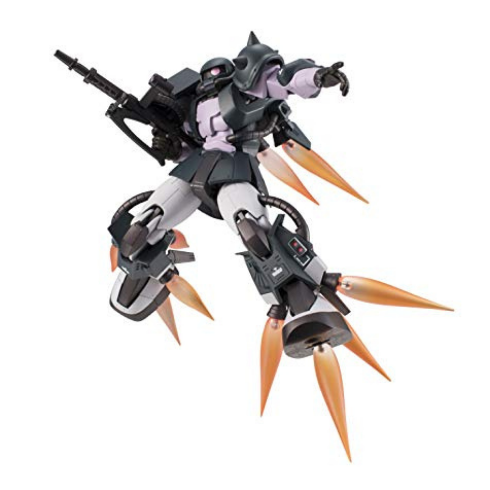Bandai Tamashii Nations Mobile Suit Gundam MS-06R-1A Zaku II Black Tri Stars Figure Image 1