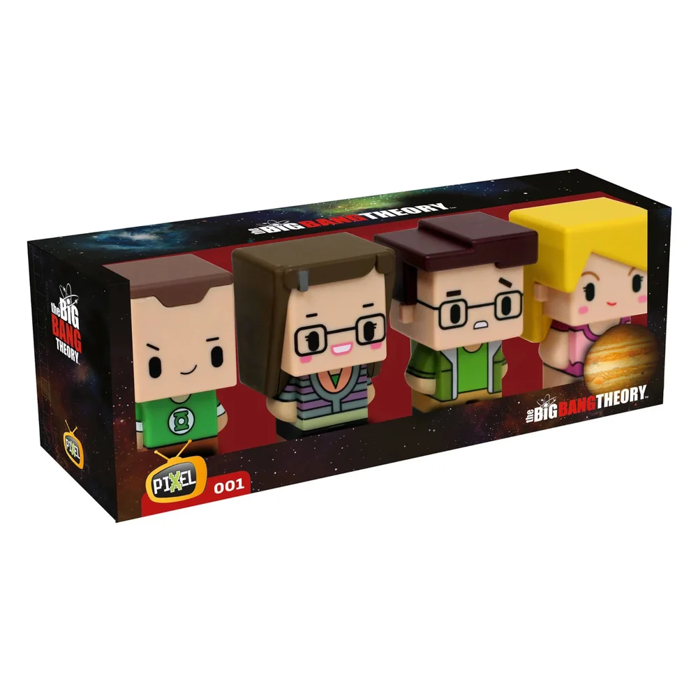 Pixel Figure Big Bang Theory Lot de 4 Figurines 7 cm Image 1