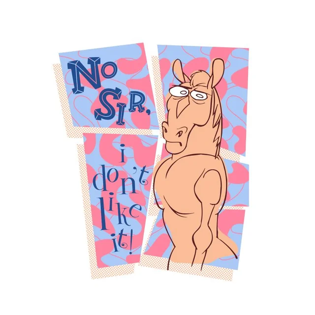 T-shirt Ren et Stimpy No Sir I Don't Like It! - Blanc - Homme