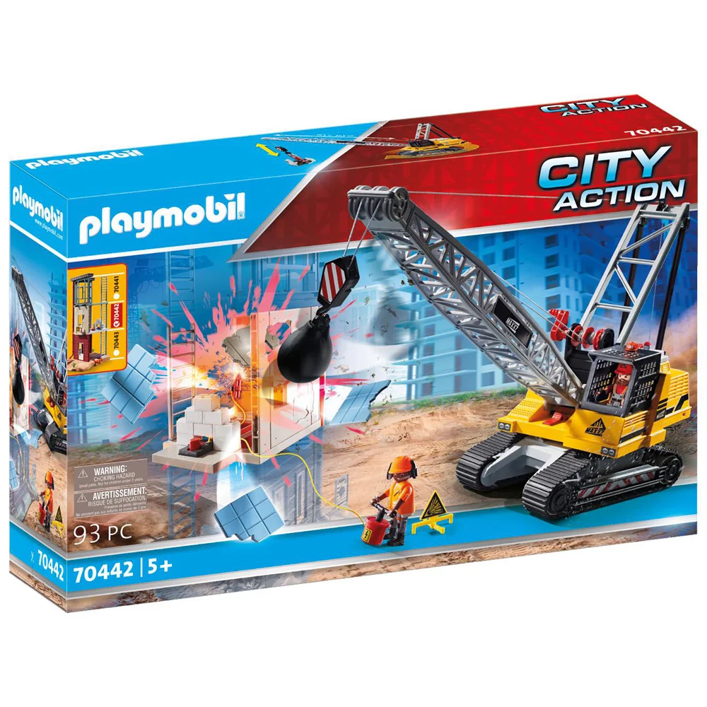 Playmobil City Dragline avec mur de construction (70442) Image 1