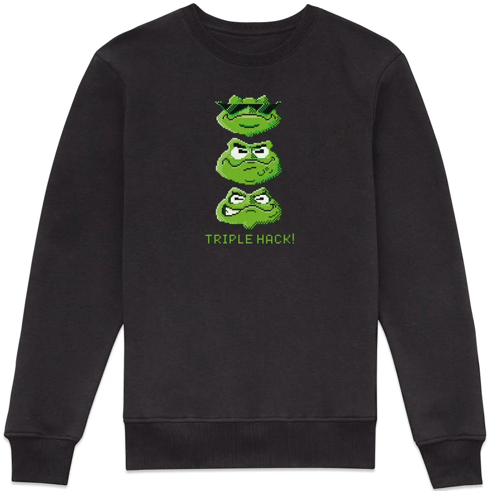 Battletoads Triple Hack! Unisex Sweatshirt - Black - S - Noir Image 1