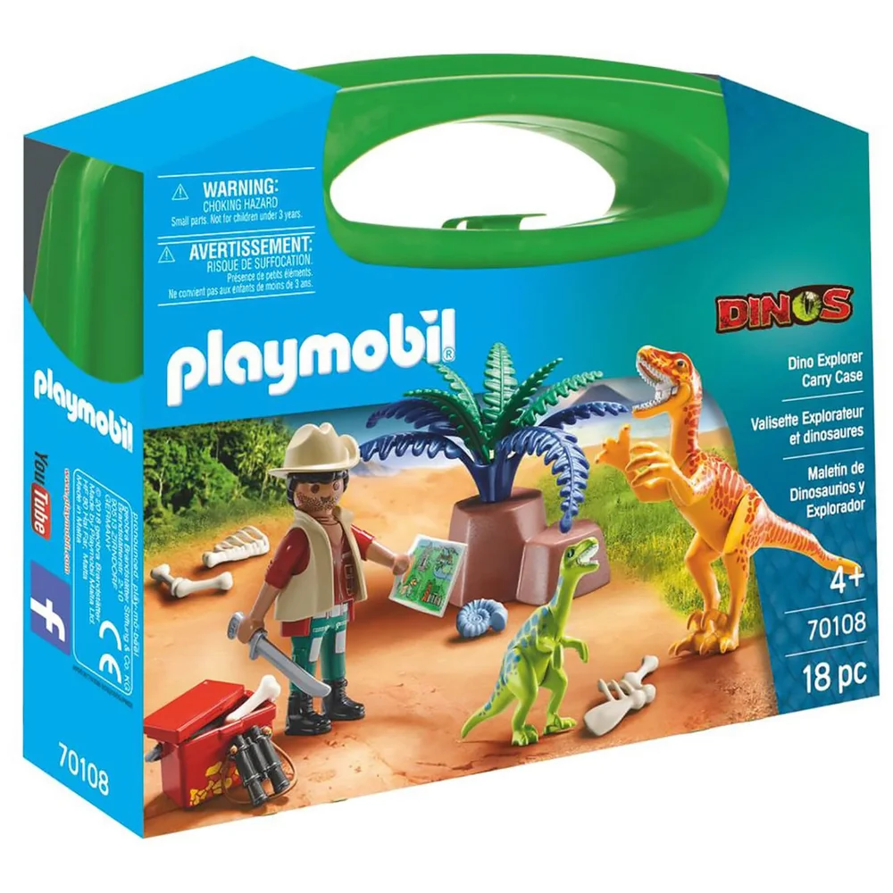 Playmobil Valisette explorateur et dinosaures (70108) Image 1
