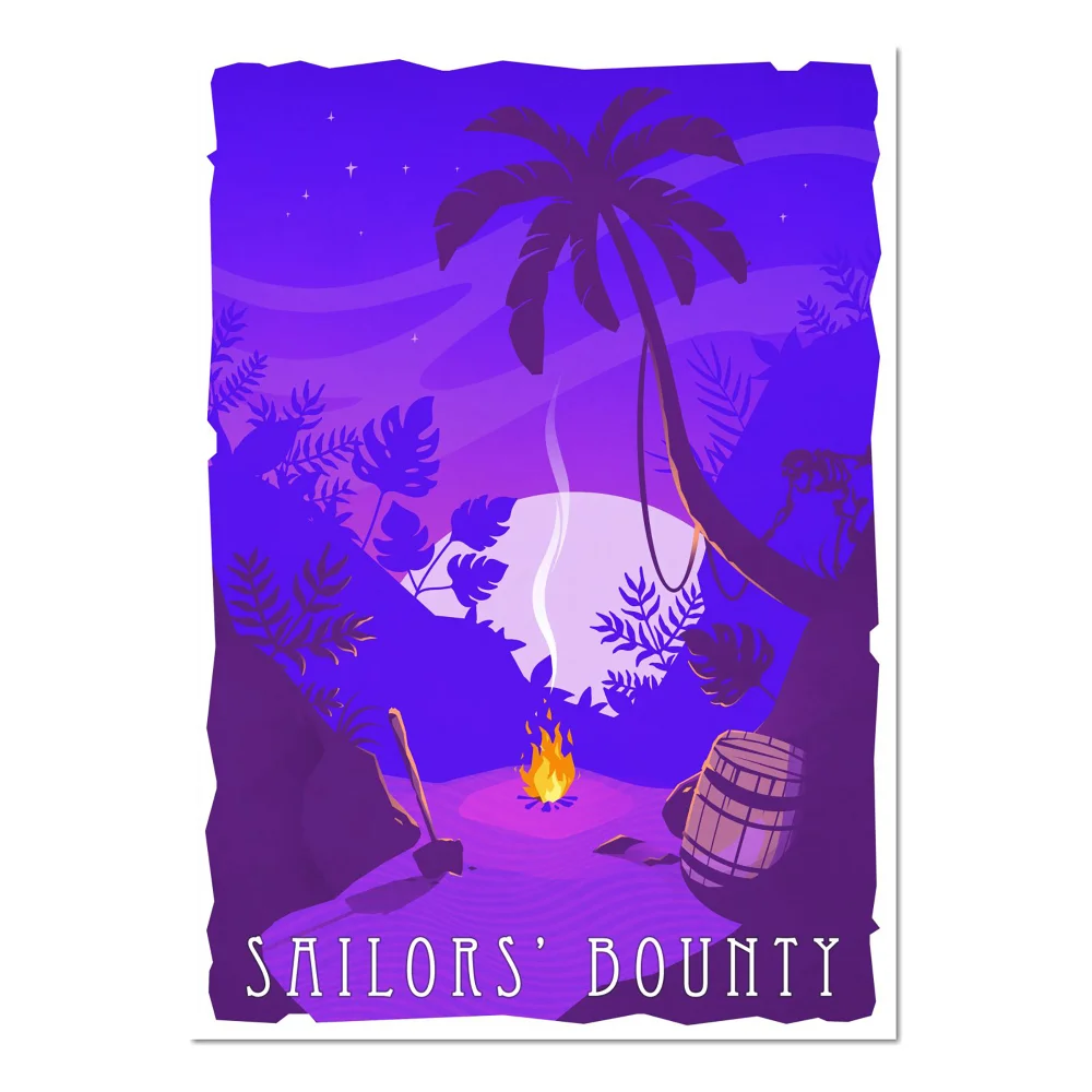 Sea Of Thieves Sailors Bounty Giclee Art Print - A4 - Print Only Image 1