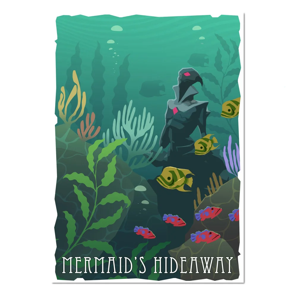 Sea Of Thieves Mermaids Hideaway Giclee Art Print - A4 - Print Only Image 1