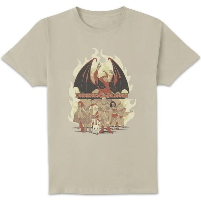 Donjons & Dragons D&D Cartoon The Party unisexe t-shirt - blanc Vintage Wash
