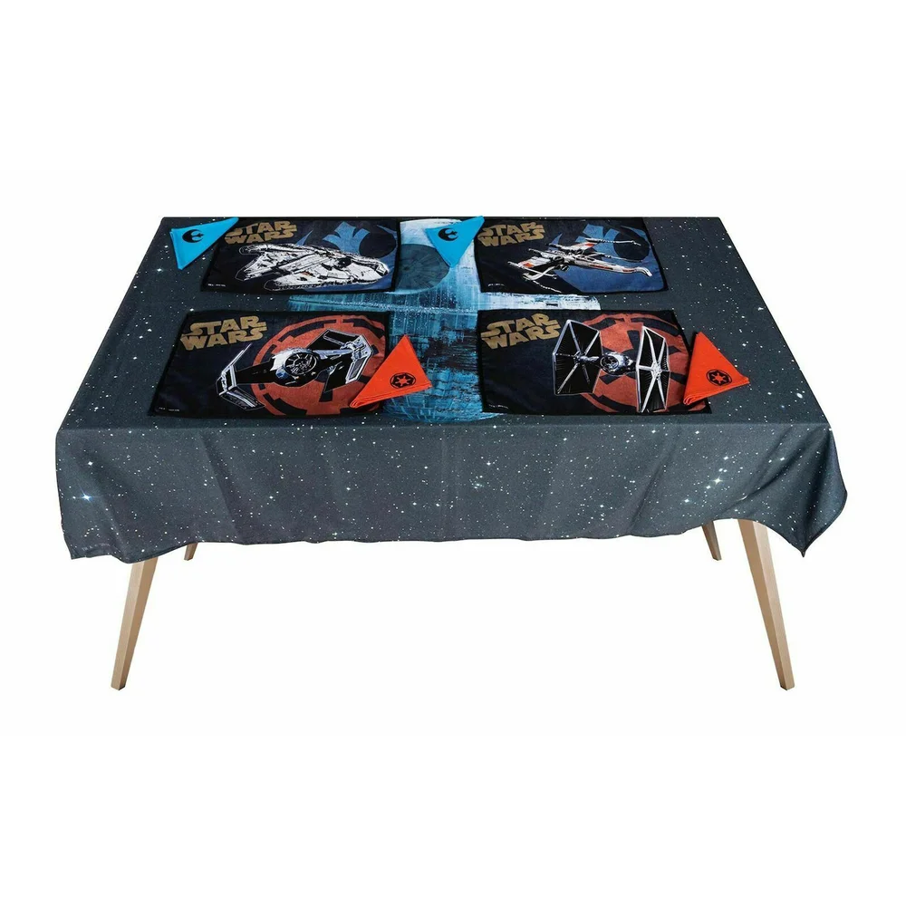 Set de nappe en tissu Death Star Star Wars (comprend 4 napperons et 4 serviettes) Image 1