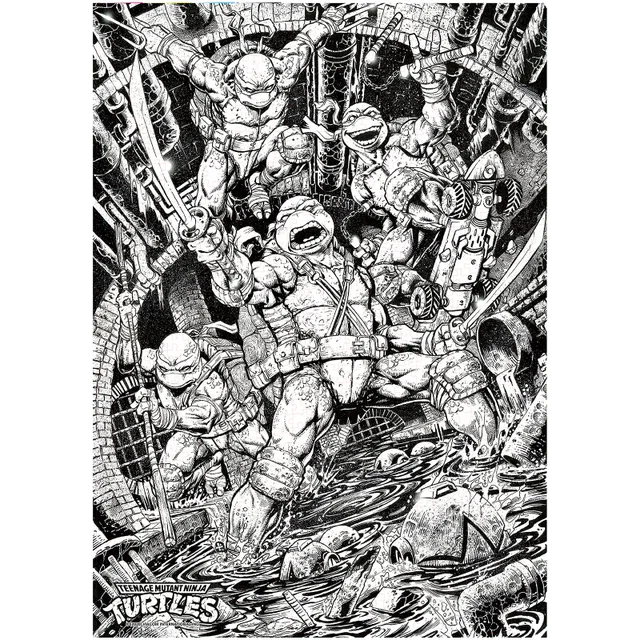 Puzzle 1000 pièces Tortues Ninja Dust Classic Comic Book - Exclusivité Zavvi