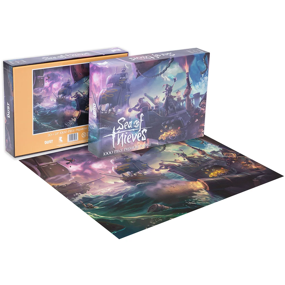 DUST! Sea Of Thieves Ocean Battle 1000pc Puzzle - Zavvi Exclusive Image 1