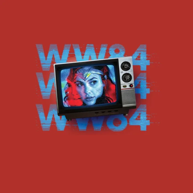 Wonder Woman WW84 Retro TV Homme T-Shirt - Red