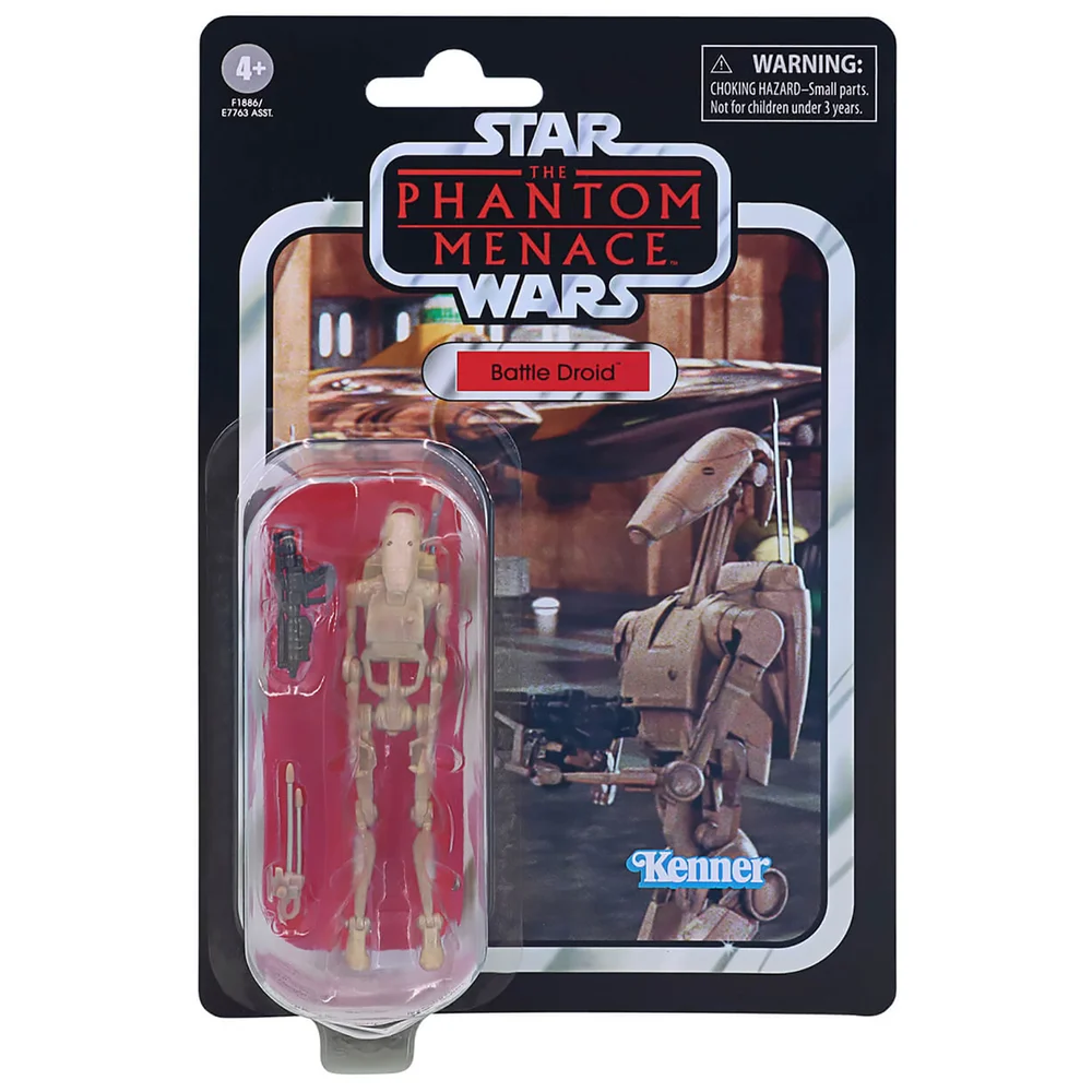 Hasbro Star Wars The Vintage Collection Battle Droid Figurine 9,5 cm Star Wars : La Menace fantôme Image 1
