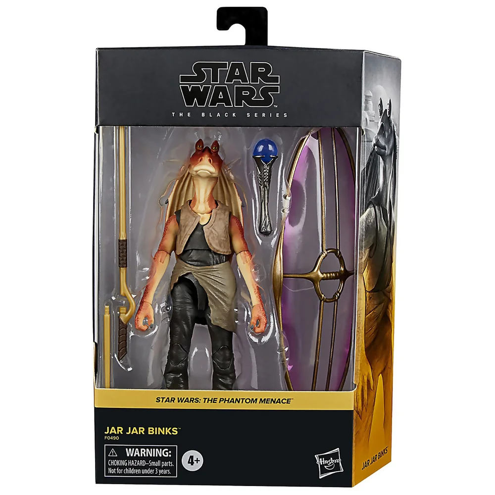 Hasbro Star Wars The Black Series Jar Jar Binks 15 cm Star Wars : La Menace fantôme Figurine articulée de Collection Deluxe Image 1