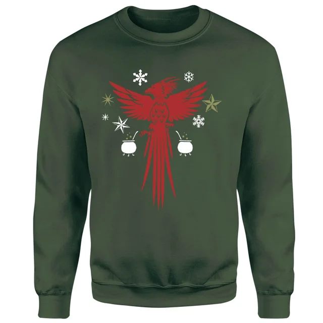 Harry Potter Fawkes Sweatshirt - Forest Green