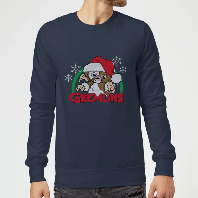 Gremlins Another Reason To Hate Pull de Noël - Bleu Marine