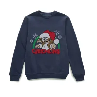Gremlins Another Reason To Hate Pull de Noël - Bleu Marine