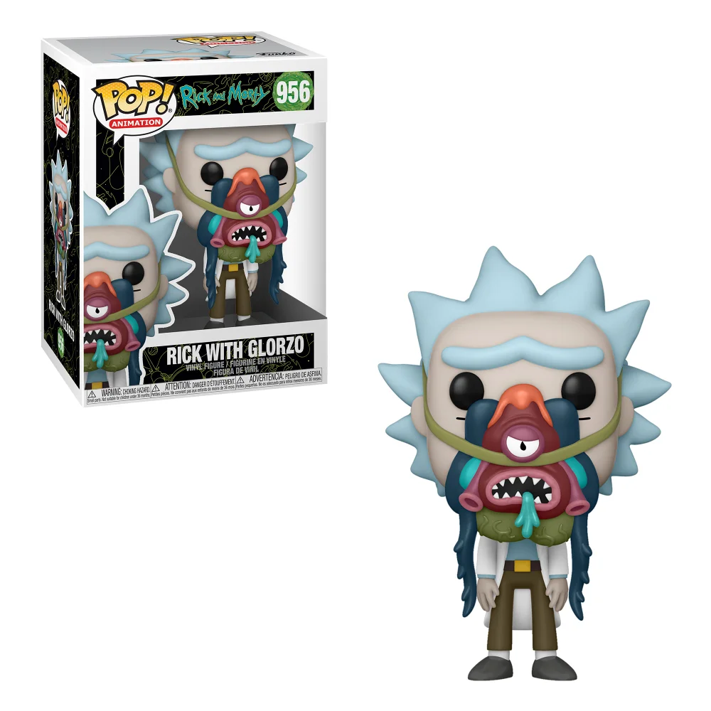 Rick et Morty Rick avec Glorzo Pop! Figurine en vinyle Image 1