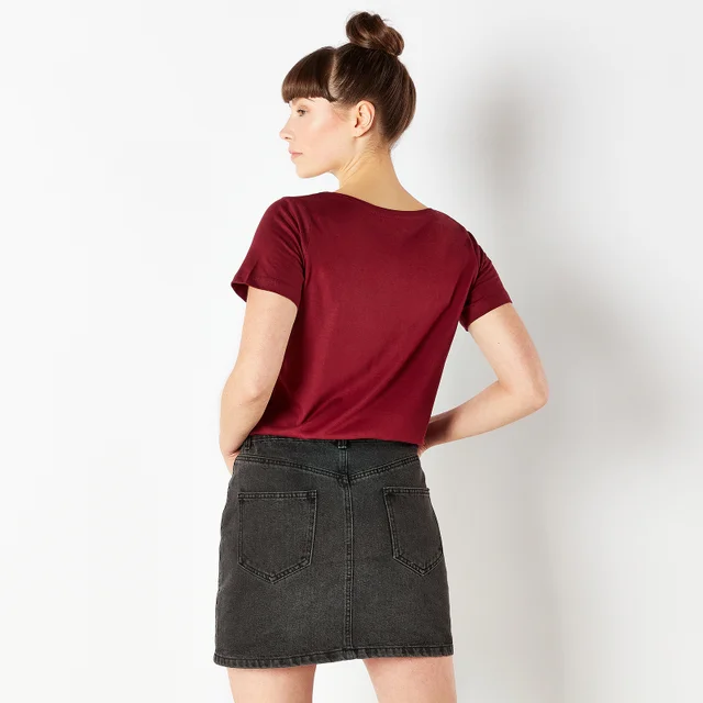 Charlie et la Chocolaterie Retro Cover T-Shirt Femme - Bordeaux