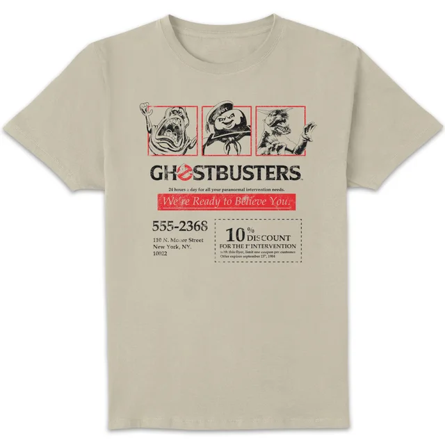 Ghostbusters Flyer T-shirt unisexe - Blanc Vintage Wash