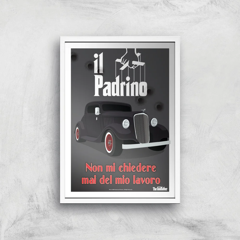 Le Parrain Affiche - A4 - White Frame Image 1