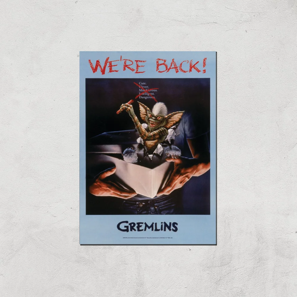 Gremlins We're Back Affiche - A4 - Print Only Image 1