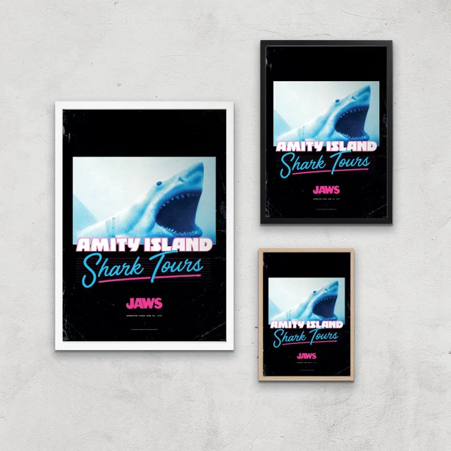 Les Dents de la Mer Amity Island Shark Tours Affiche