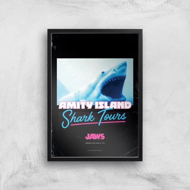 Les Dents de la Mer Amity Island Shark Tours Affiche