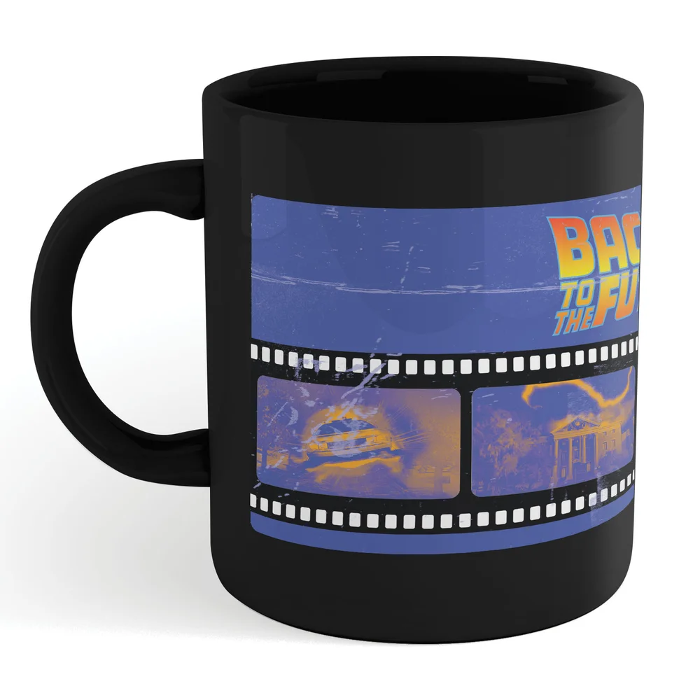 Retour Vers Le Futur Film Reel Mug - Noir Image 1