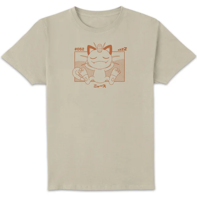 Pokémon Miaouss Unisexe T-Shirt - Blanc Vintage Wash