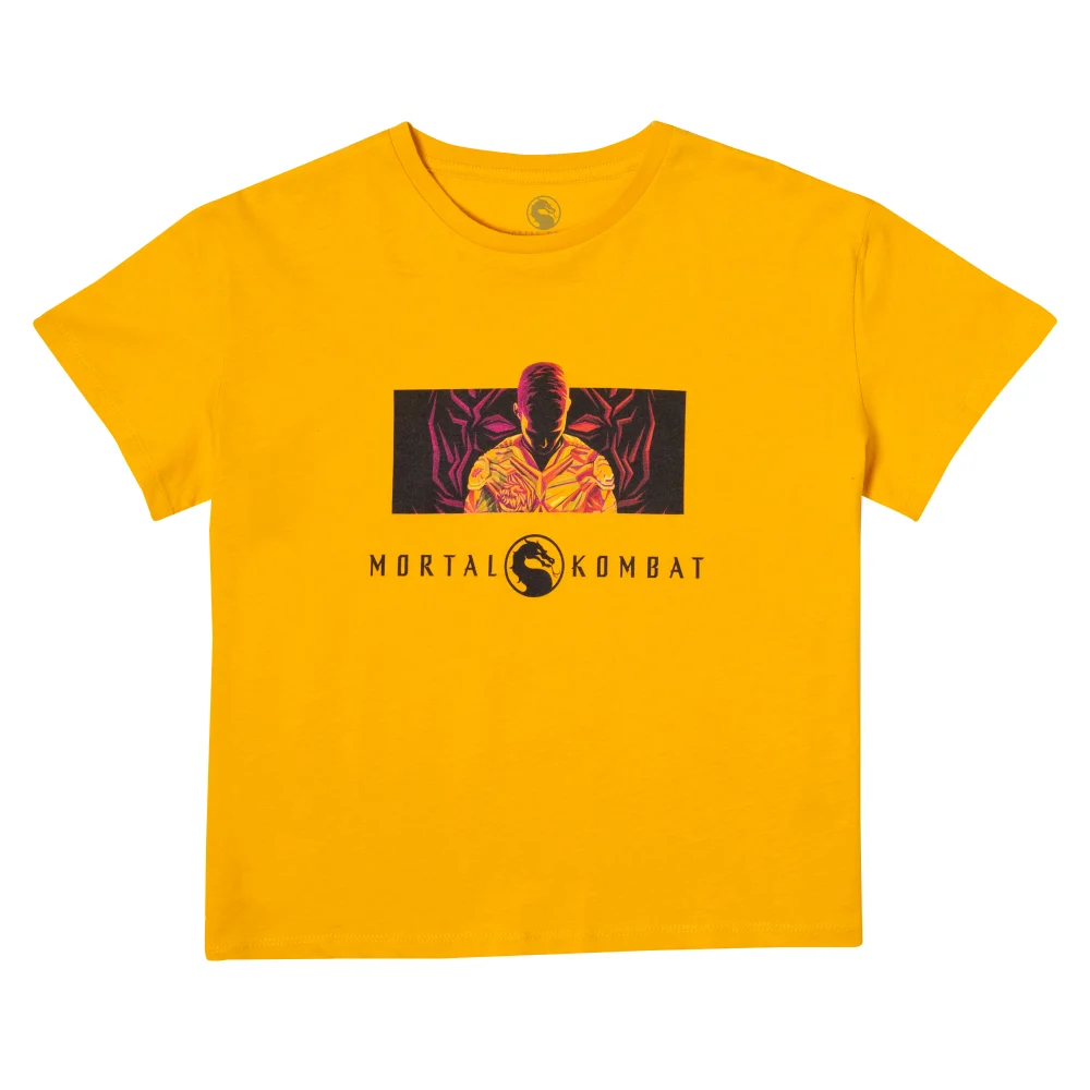 Mortal Kombat Crop Top Femme - Moutarde - XS Image 1