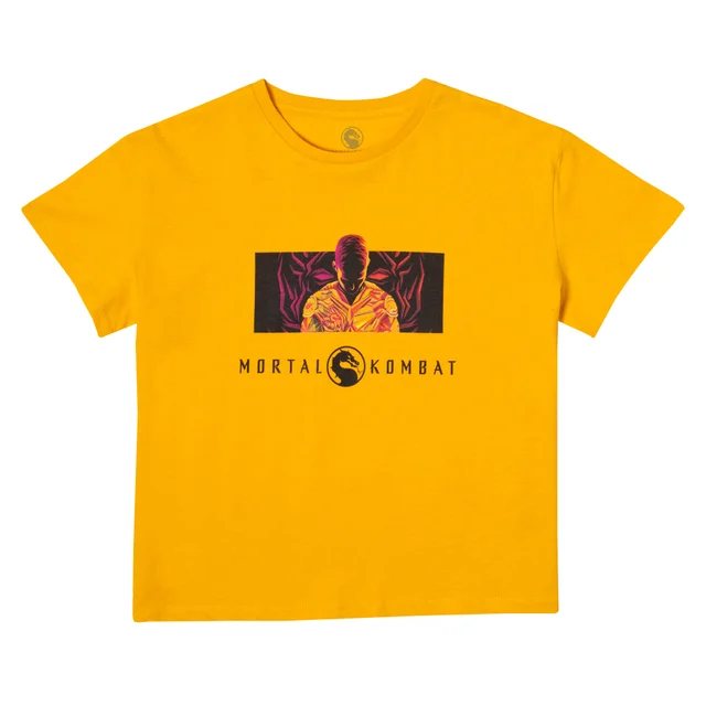 Mortal Kombat Crop Top Femme - Moutarde