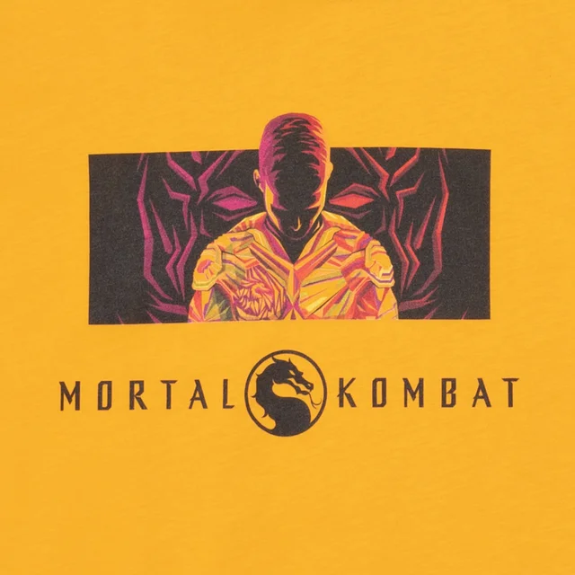Mortal Kombat Crop Top Femme - Moutarde