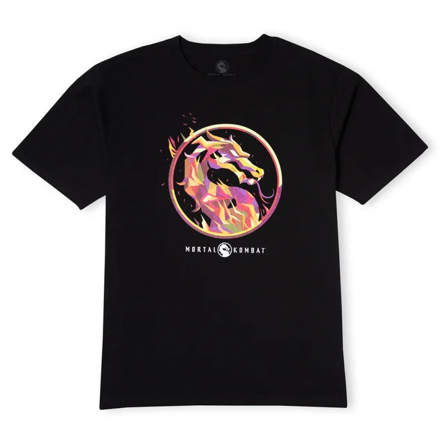 Mortal Kombat Rouge T-Shirt Logo Oversize - Noir