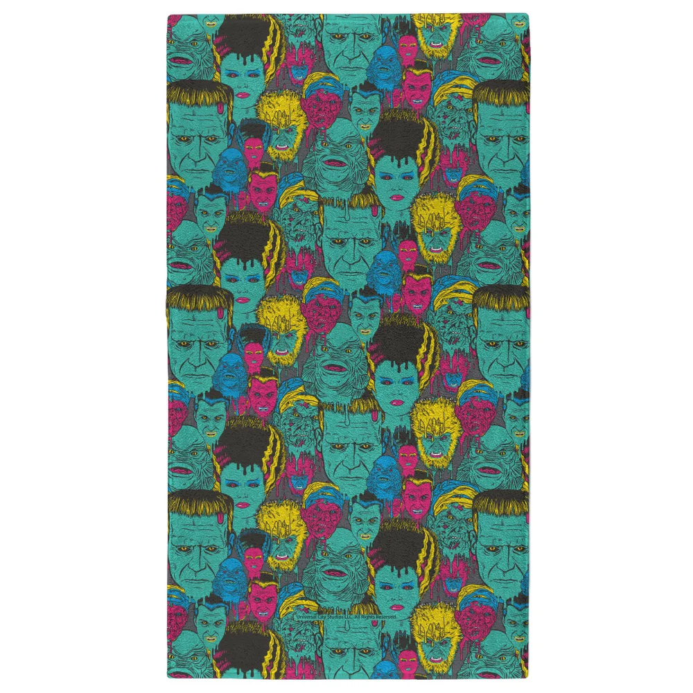 Universal Monsters Frankenstein Mixed Pattern - Fitness Towel Image 1