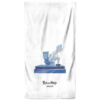 Rick and Morty King Of Shit Toilet Beach Towel