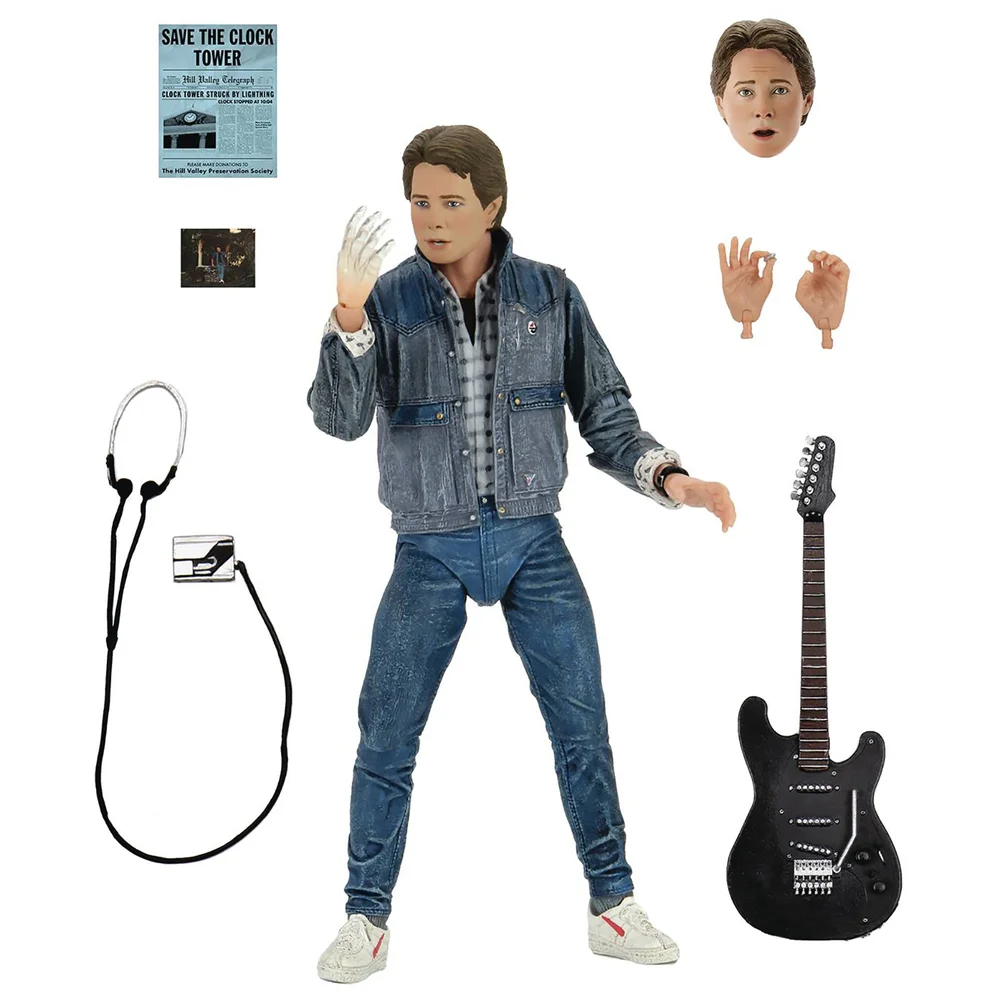 NECA Back to the Future Marty McFly 1985 Guitar Audition Ultimate 7 Inch Scale Action Figure Image 1