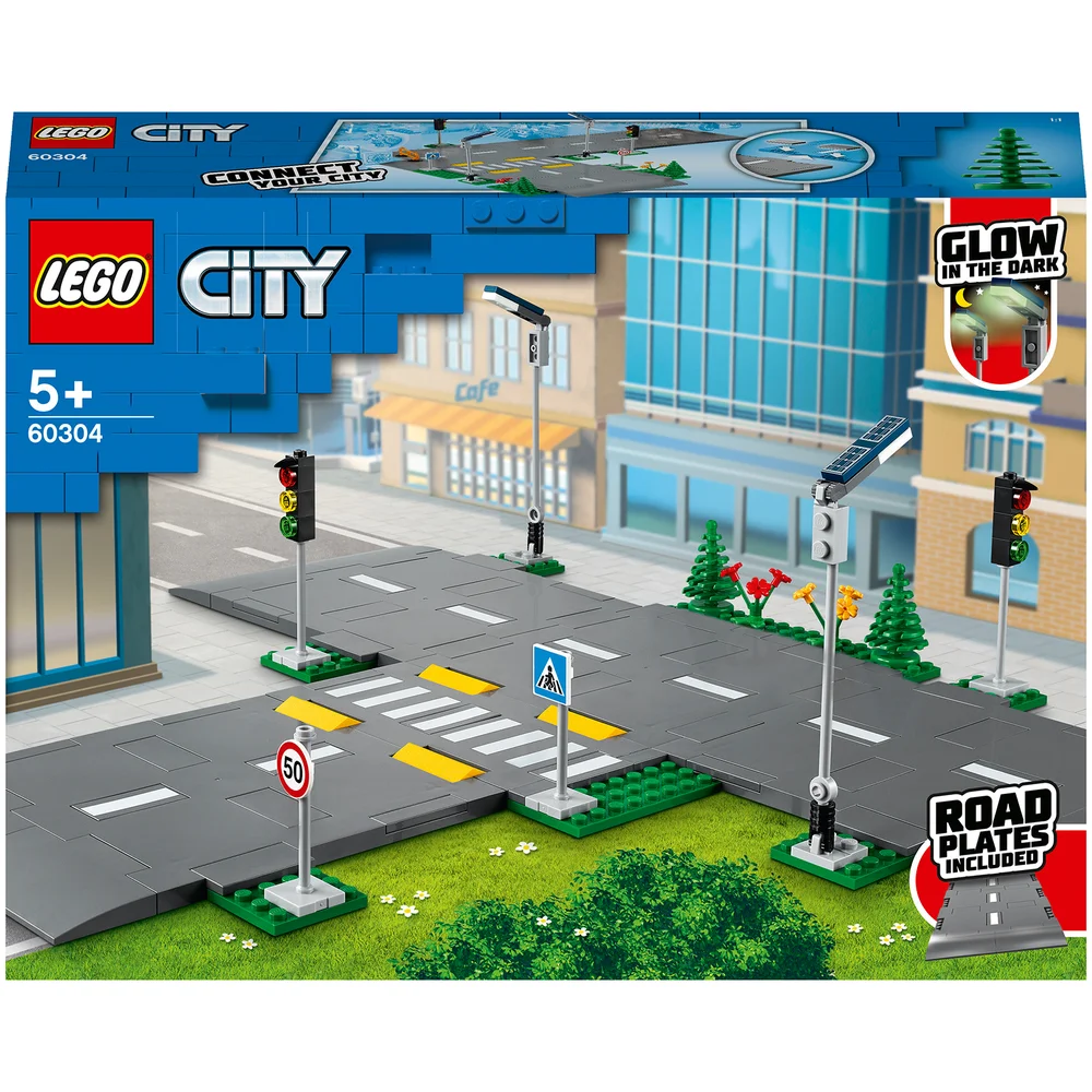 LEGO City: Intersection à assembler, jeu construction ville avec panneaux et routes (60304) Image 1