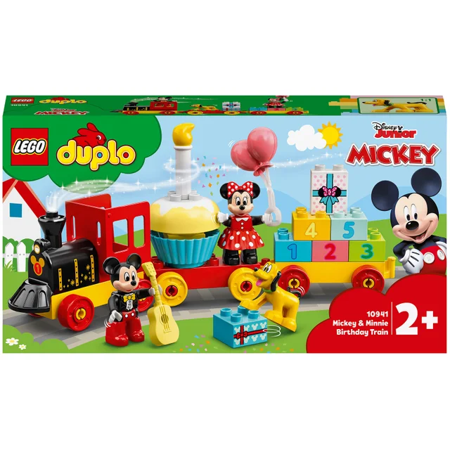 LEGO DUPLO Le Train d’anniversaire de Mickey et Minnie Jouet pour Enfant de 2 ans (10941)