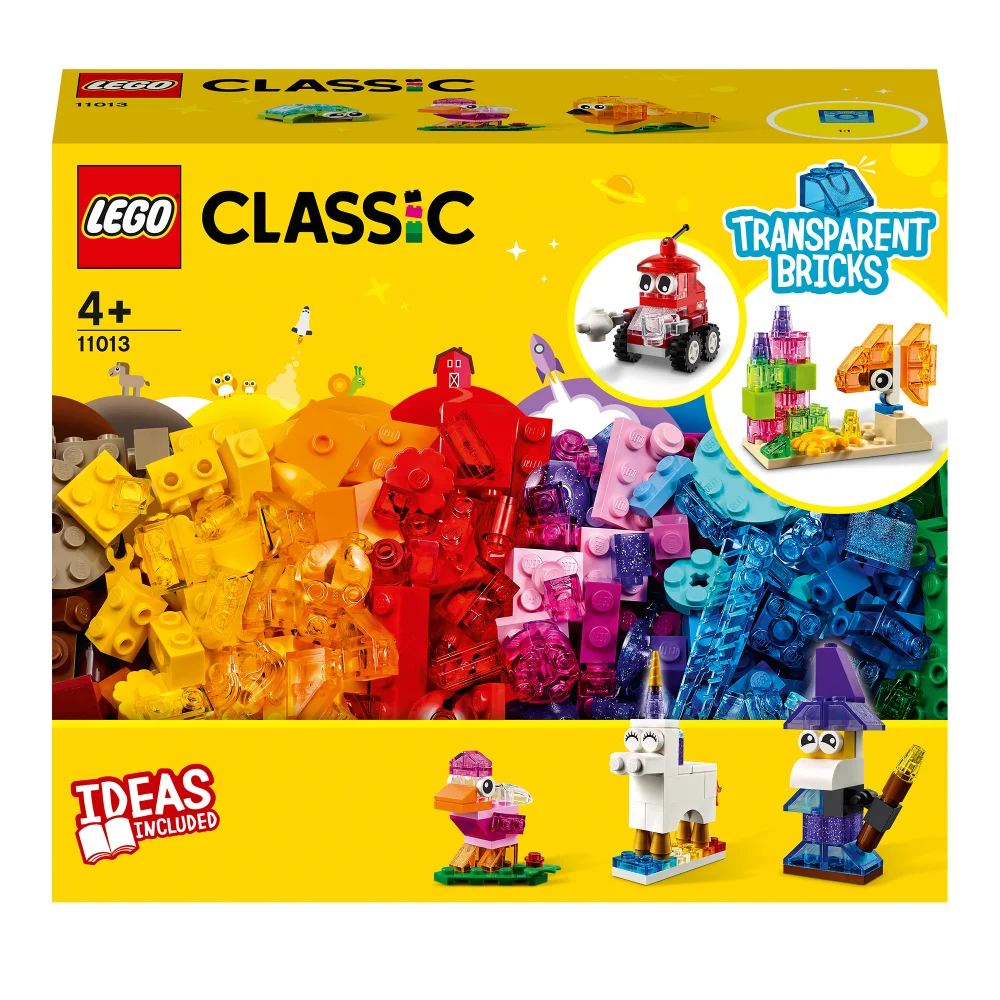 LEGO Classic: Briques Transparentes Créatives Set Animaux Moyen Jeu de Construction (11013) Image 1