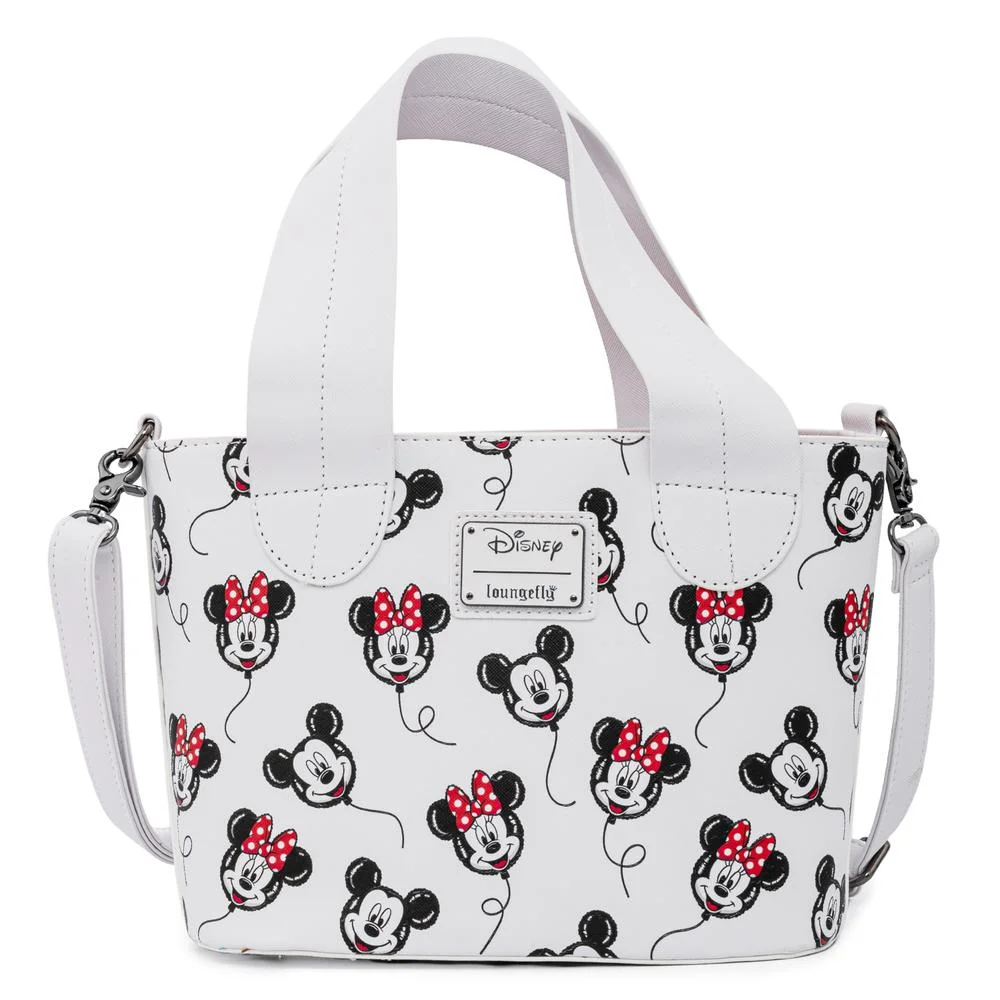 Loungefly Disney Mickey and Minnie Balloons AOP Handbag Image 1