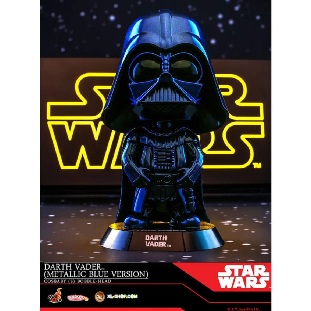 Hot Toys Cosbaby - Star Wars (Taille S) - Dark Vador (Version bleu métallisé) Image 1