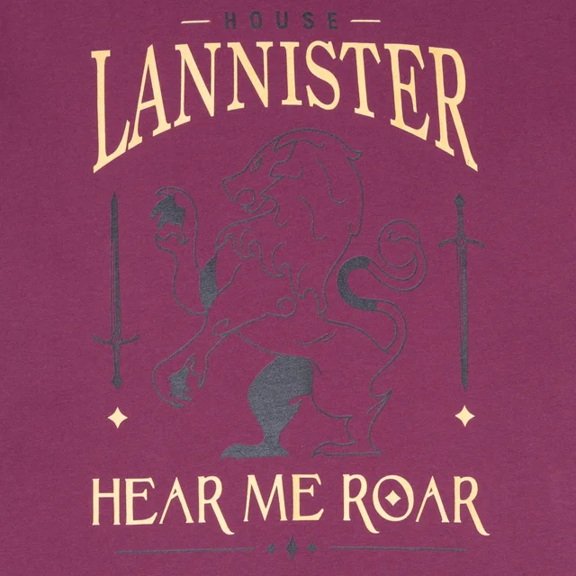 Game of Thrones House Lannister T-Shirt Homme - Bordeaux