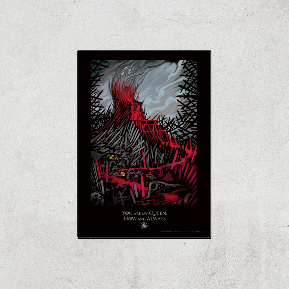 Game of Thrones My Queen Affiche Artistique - A4 - Print Only Image 1