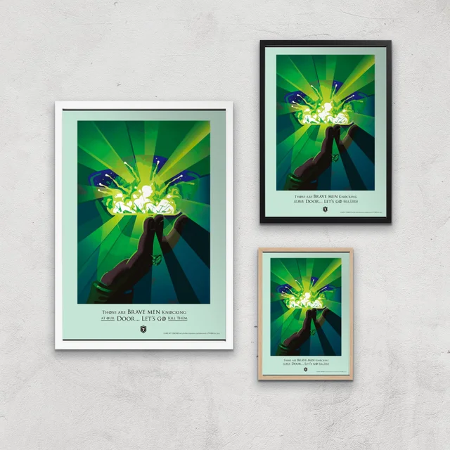 Game of Thrones Brave Men Affiche Artistique