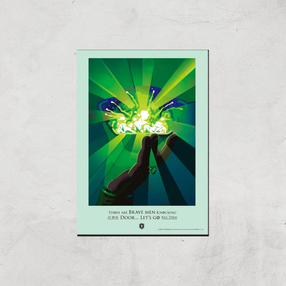 Game of Thrones Brave Men Affiche Artistique - A4 - Print Only Image 1