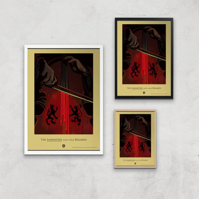 Game of Thrones Lannisters Affiche Artistique